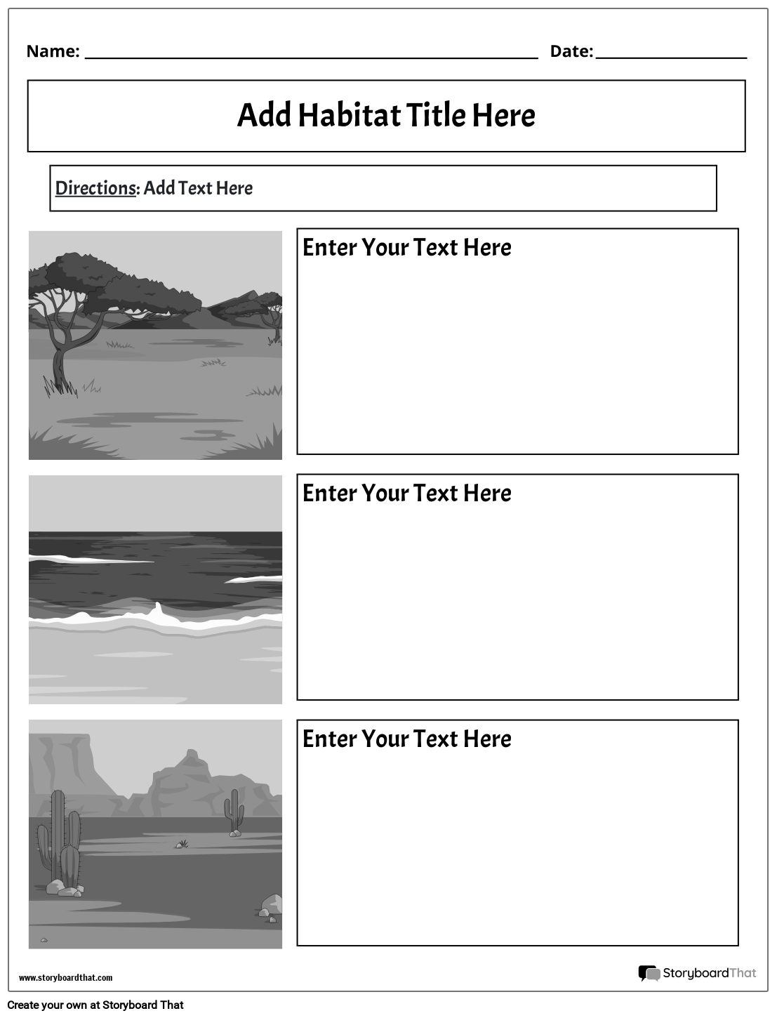 What Are Habitats Reading Comprehension Worksheet