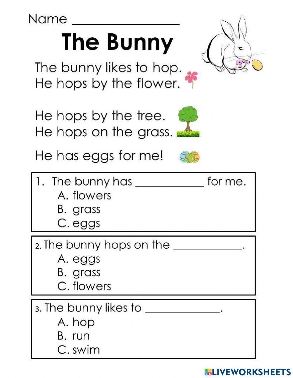 Free Easter Reading Worksheet Download Free Easter Reading Worksheet Png Images Free Worksheets On Clipart Library