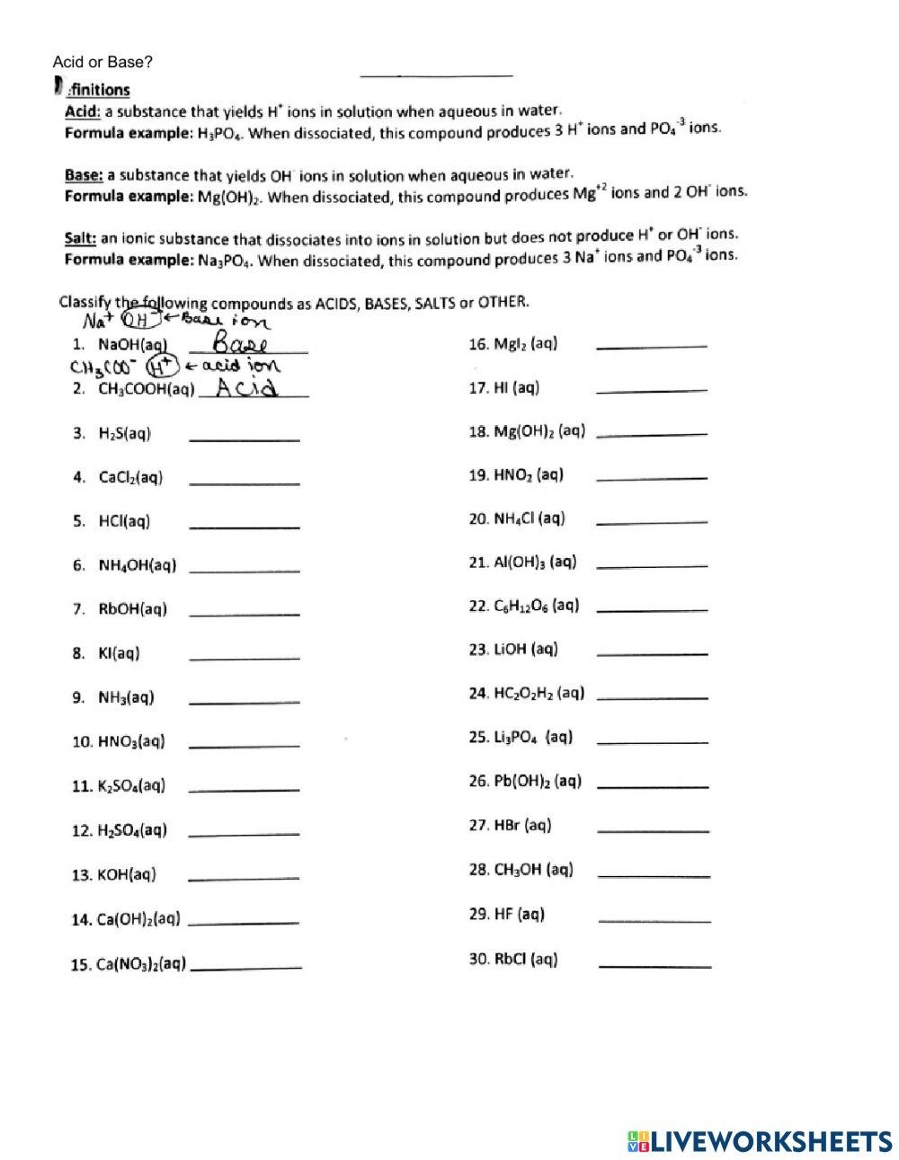 Free Identifying Acids And Bases Worksheet Download Free Identifying Acids And Bases Worksheet Png Images Free Worksheets On Clipart Library