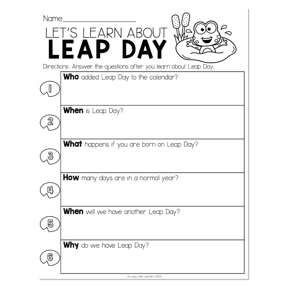 Free Leap Year Worksheet Download Free Leap Year Worksheet Png Images Free Worksheets On Clipart Library