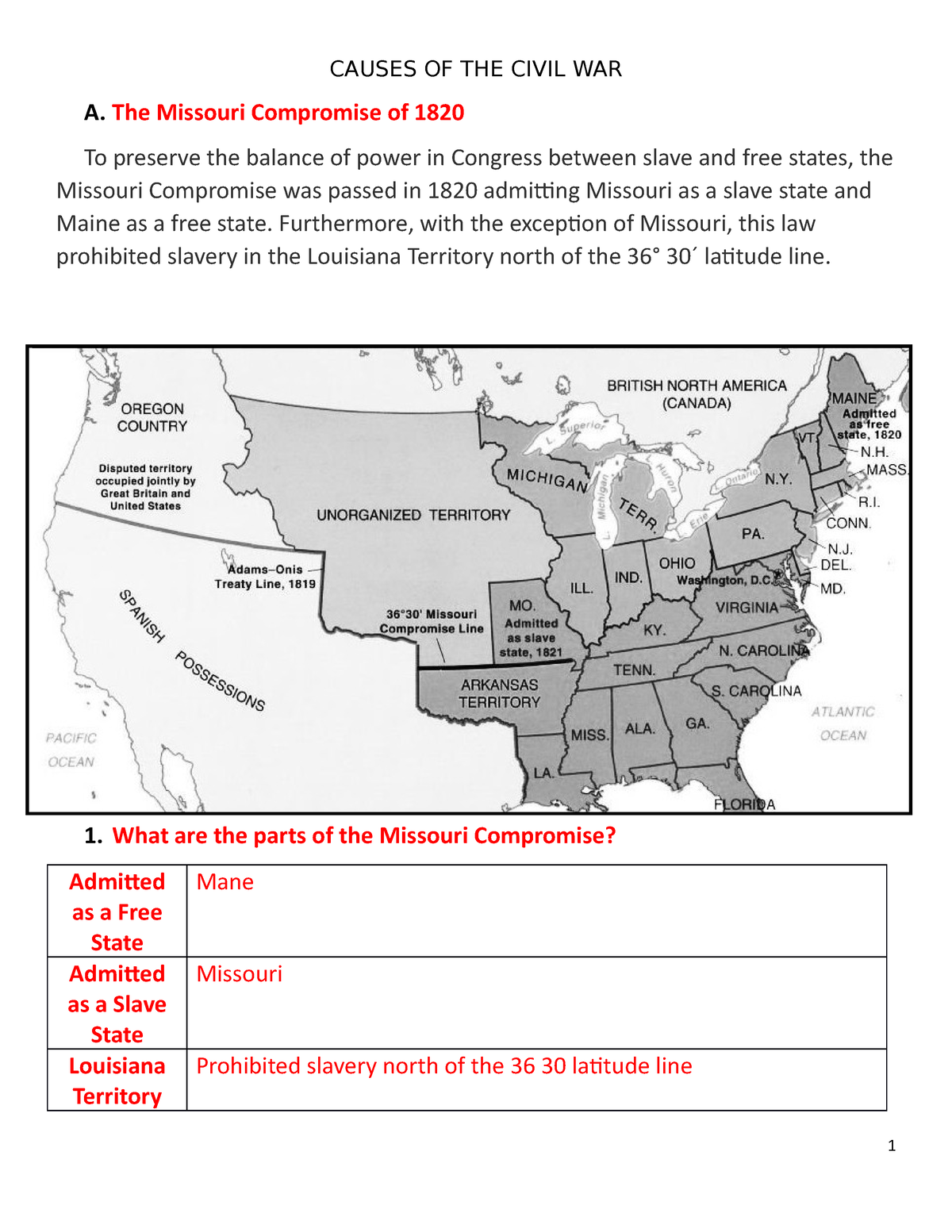 Free Missouri Compromise Worksheet 8th Grade Download Free Missouri Compromise Worksheet 8th Grade Png Images Free Worksheets On Clipart Library