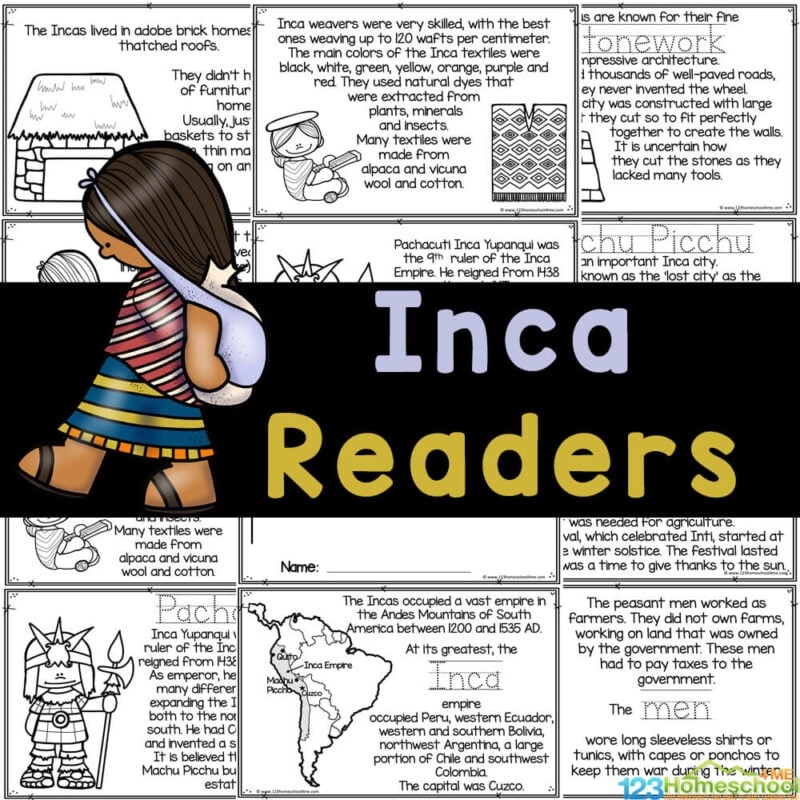 Free Printable Ancient Incan Empire Reader For Kids