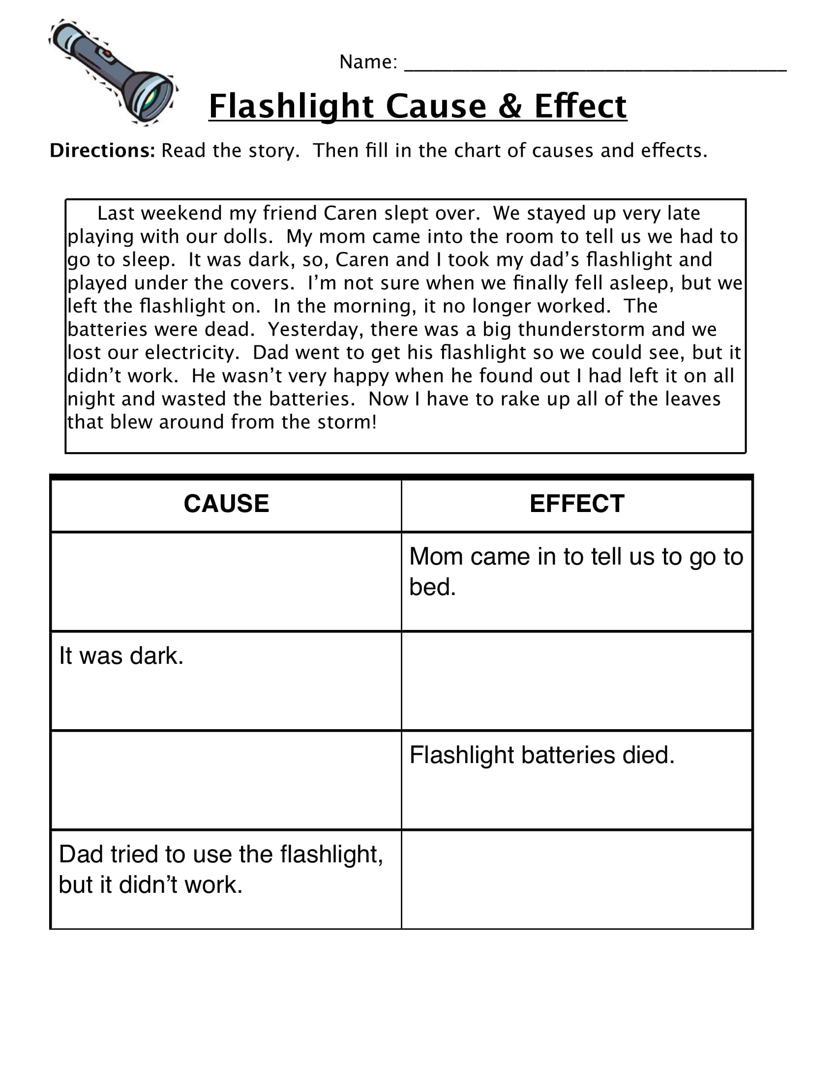 Reading Comprehension Worksheet 4th Grade
