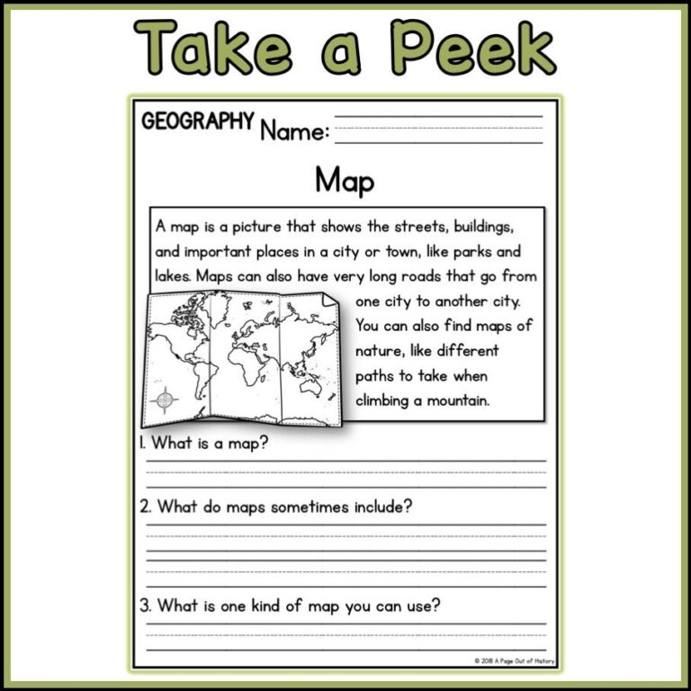 Geography Reading Comprehension Passages K 2 Homeschool Social Studies Printable Worksheets Etsy Canada