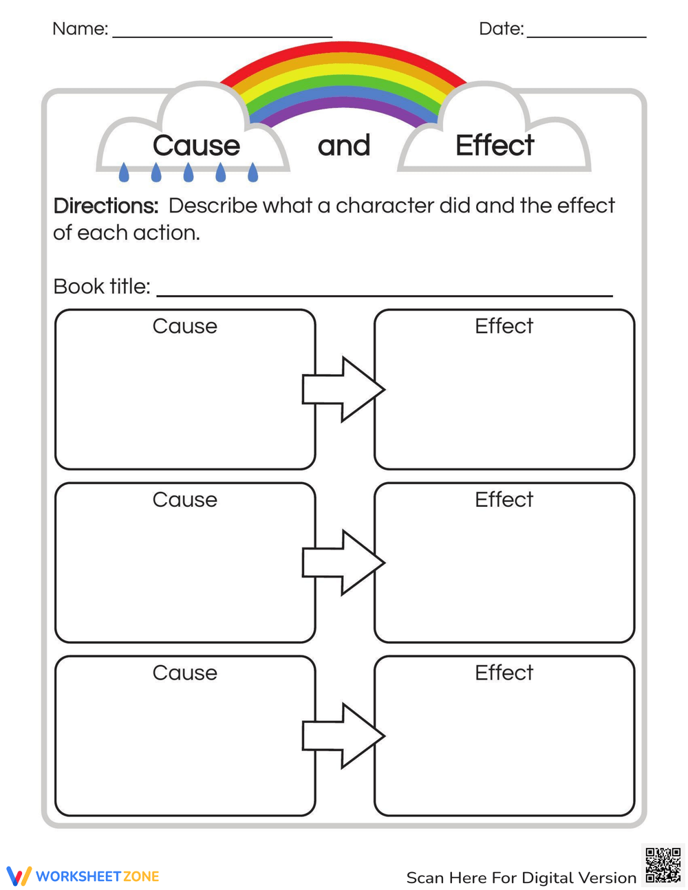 Grade 2 Cause And Effect Worksheets 2025