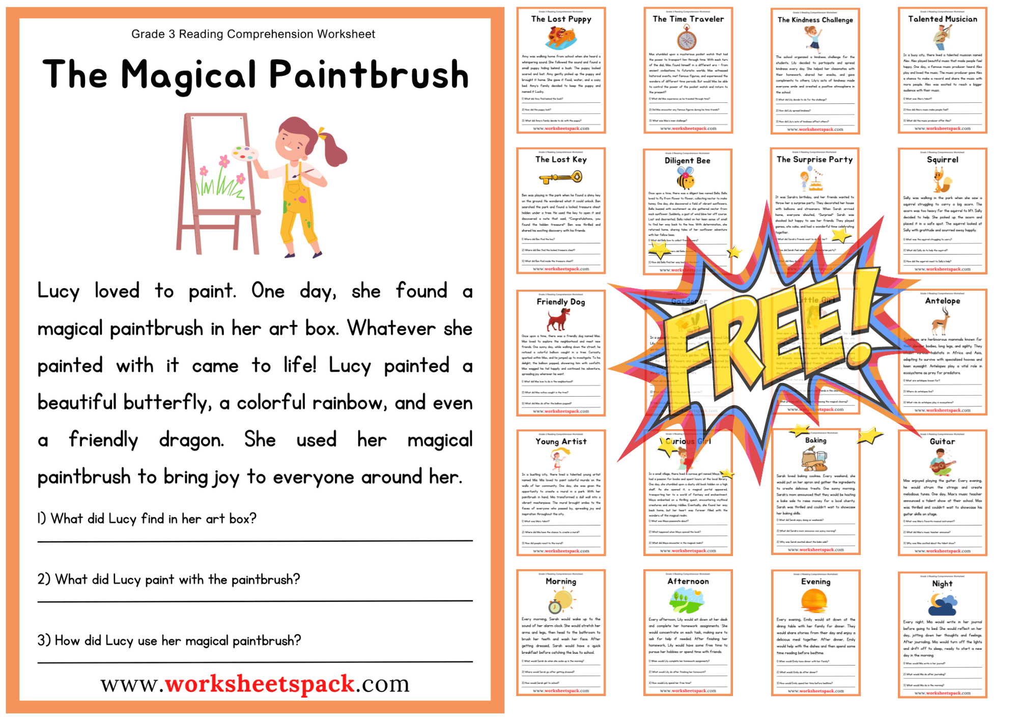 Esl Beginning Reading Comprehension Worksheets Free