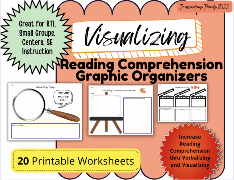 Graphic Organizer Worksheets Visualizing Strategy For Reading Comprehension Made By Teachers
