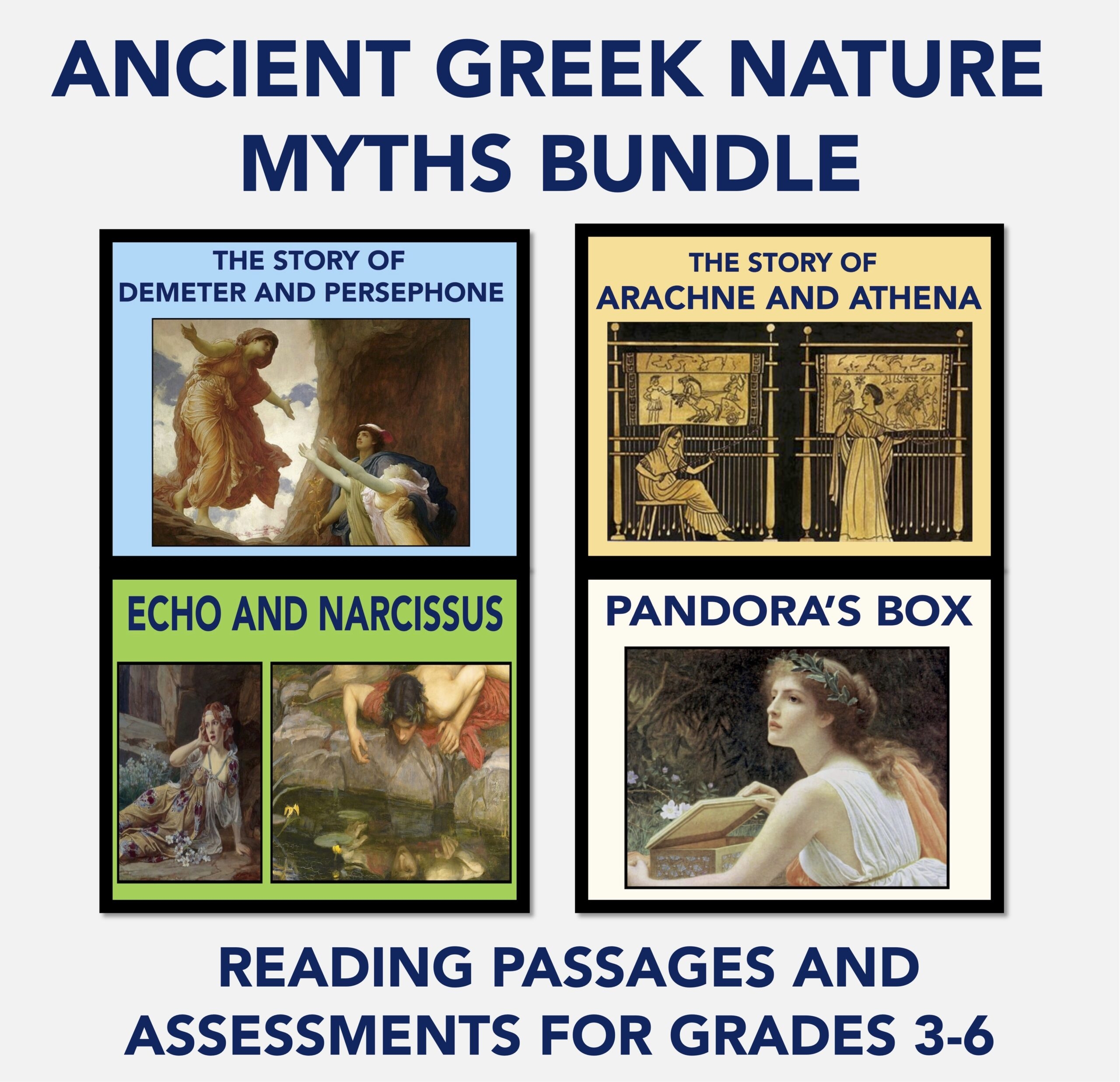 Greek Mythology Reading Passages And Assessments BUNDLE Classful