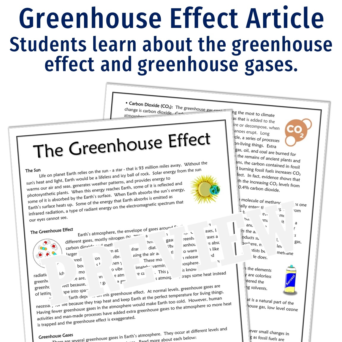 Greenhouse Effect Reading Comprehension Worksheets Pdf