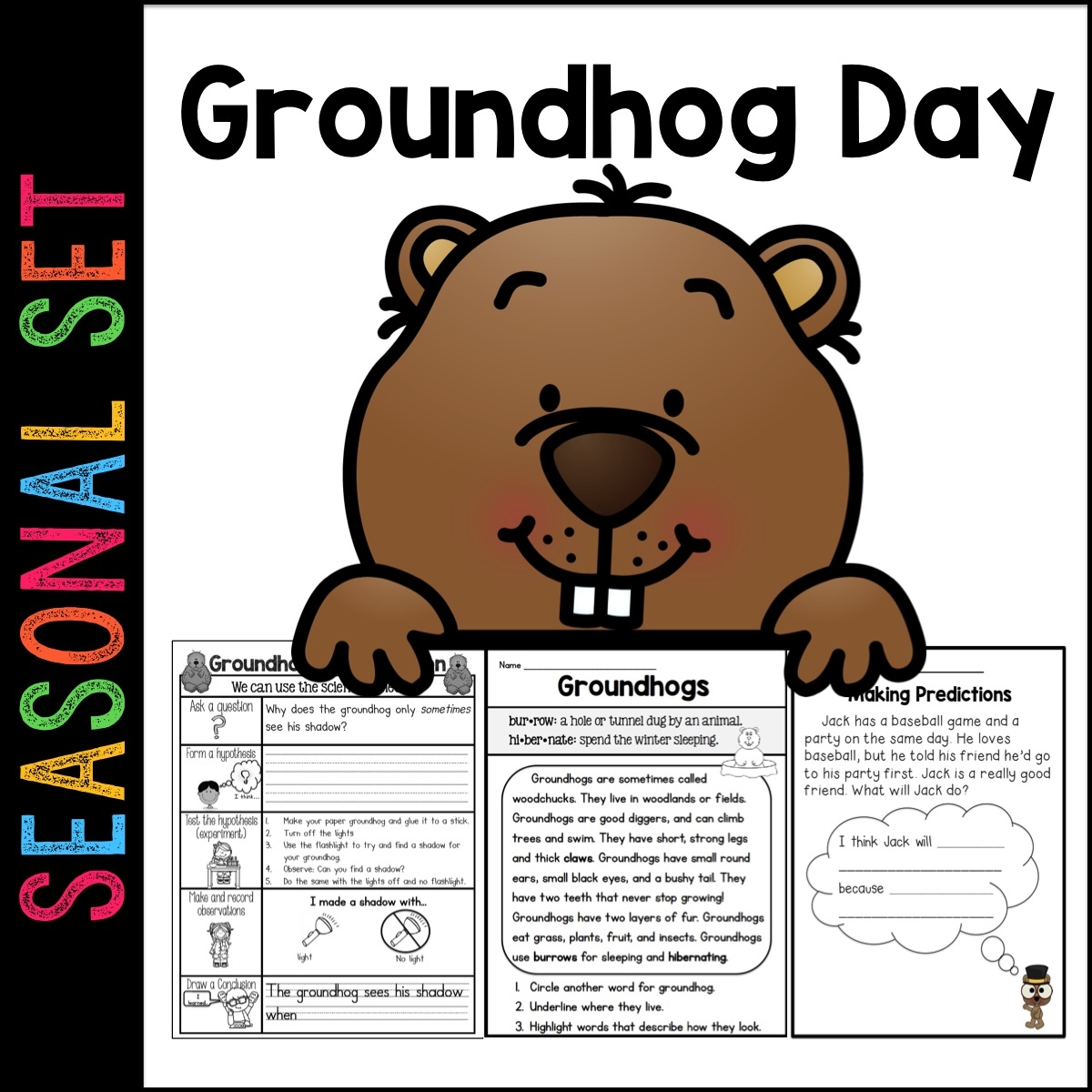 Groundhog Day Reading Comprehension Worksheet