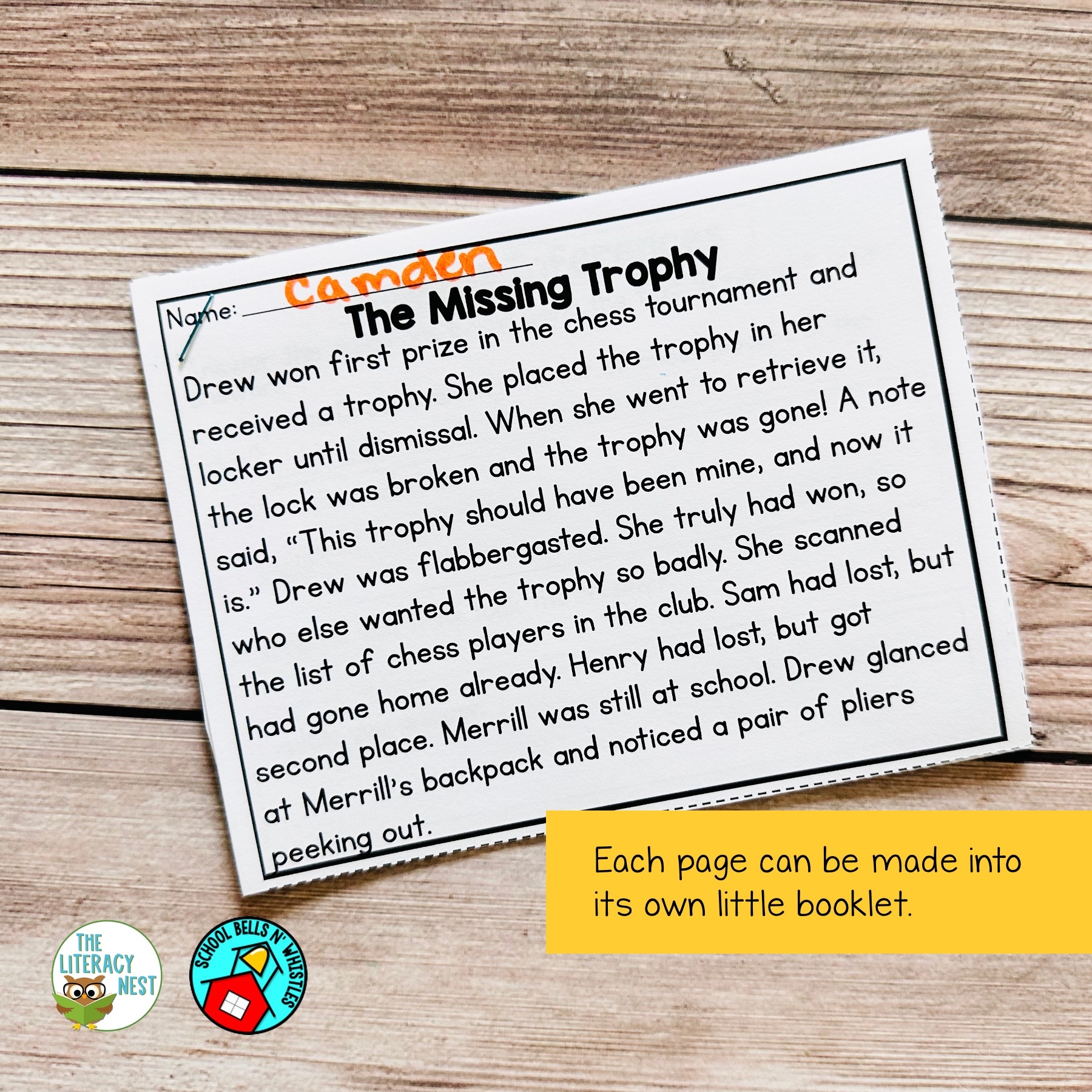 Guided Literacy Mystery Passages For Reading Comprehension