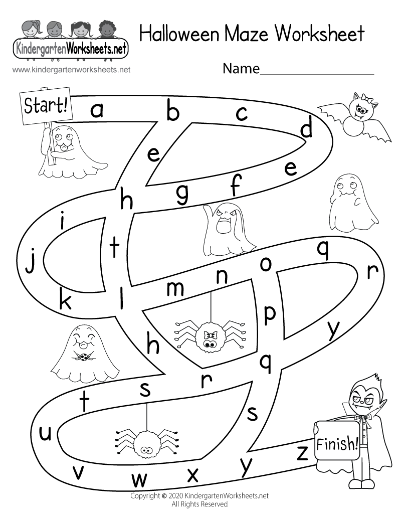 Halloween Maze Worksheet Free Printable Digital U0026 PDF