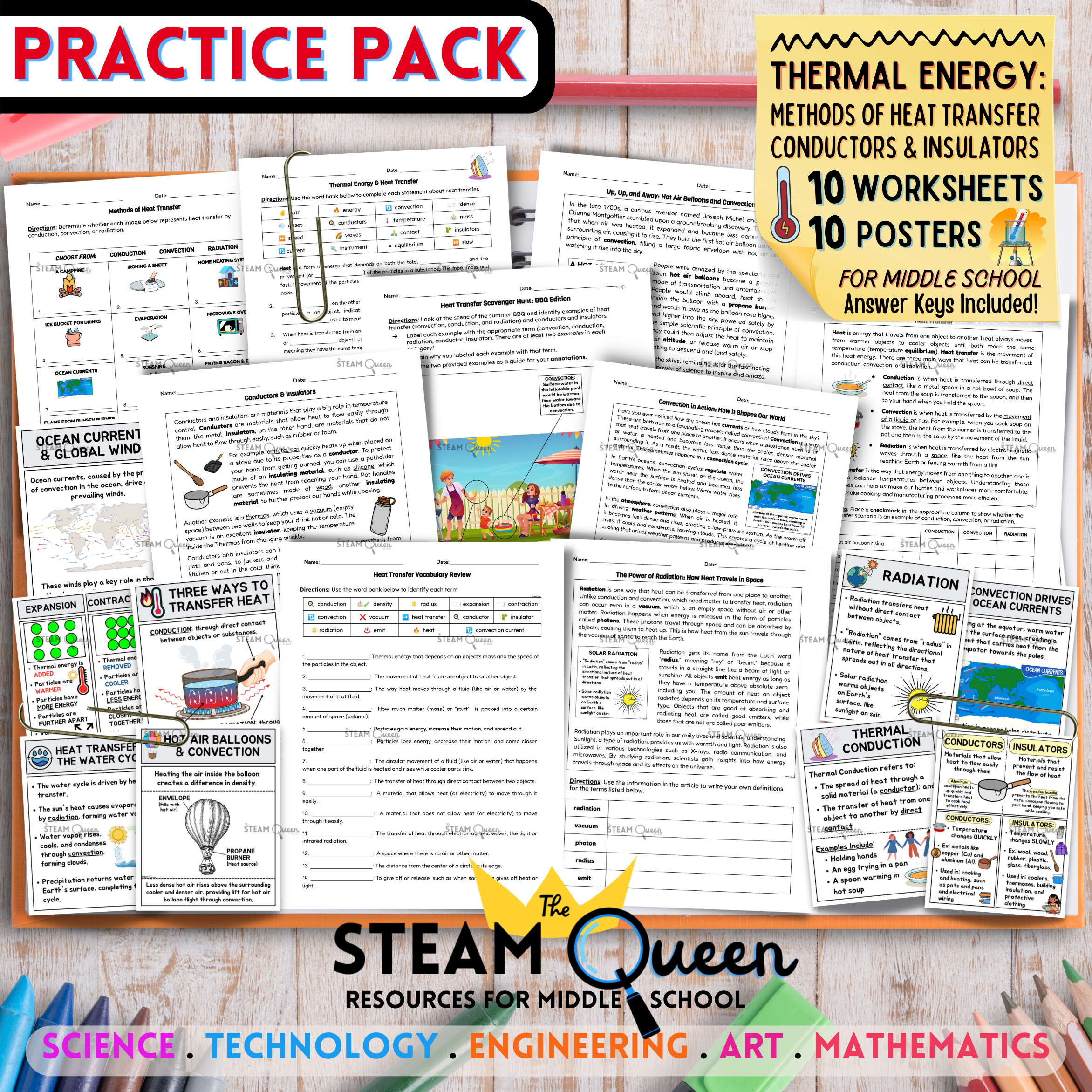 Heat Transfer Reading Comprehension Worksheet