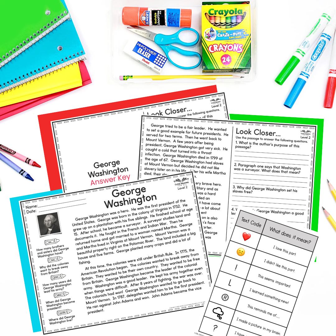 Heroes And Role Models Differentiated Reading Comprehension