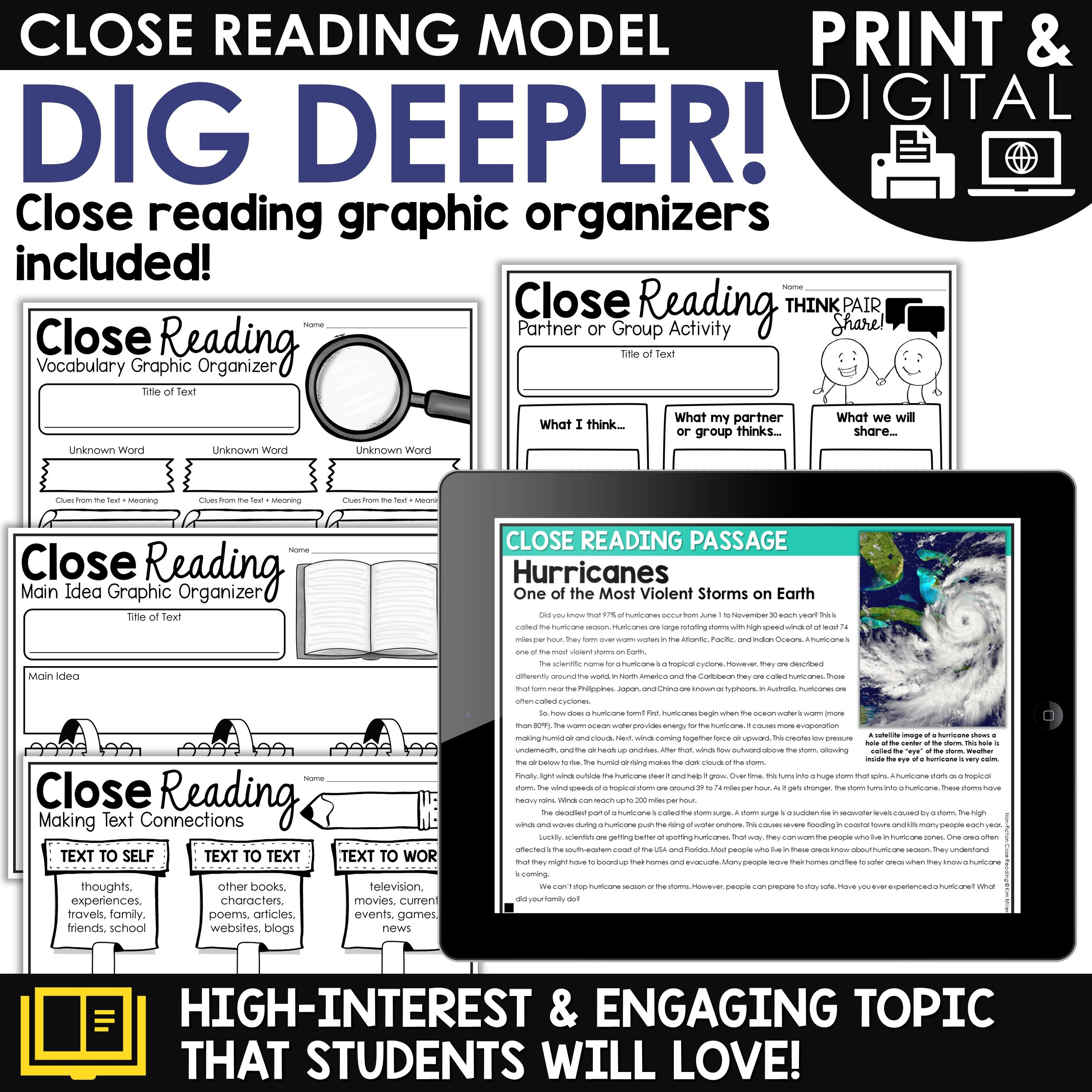 Hurricane Reading Comprehension Worksheet Free Printable