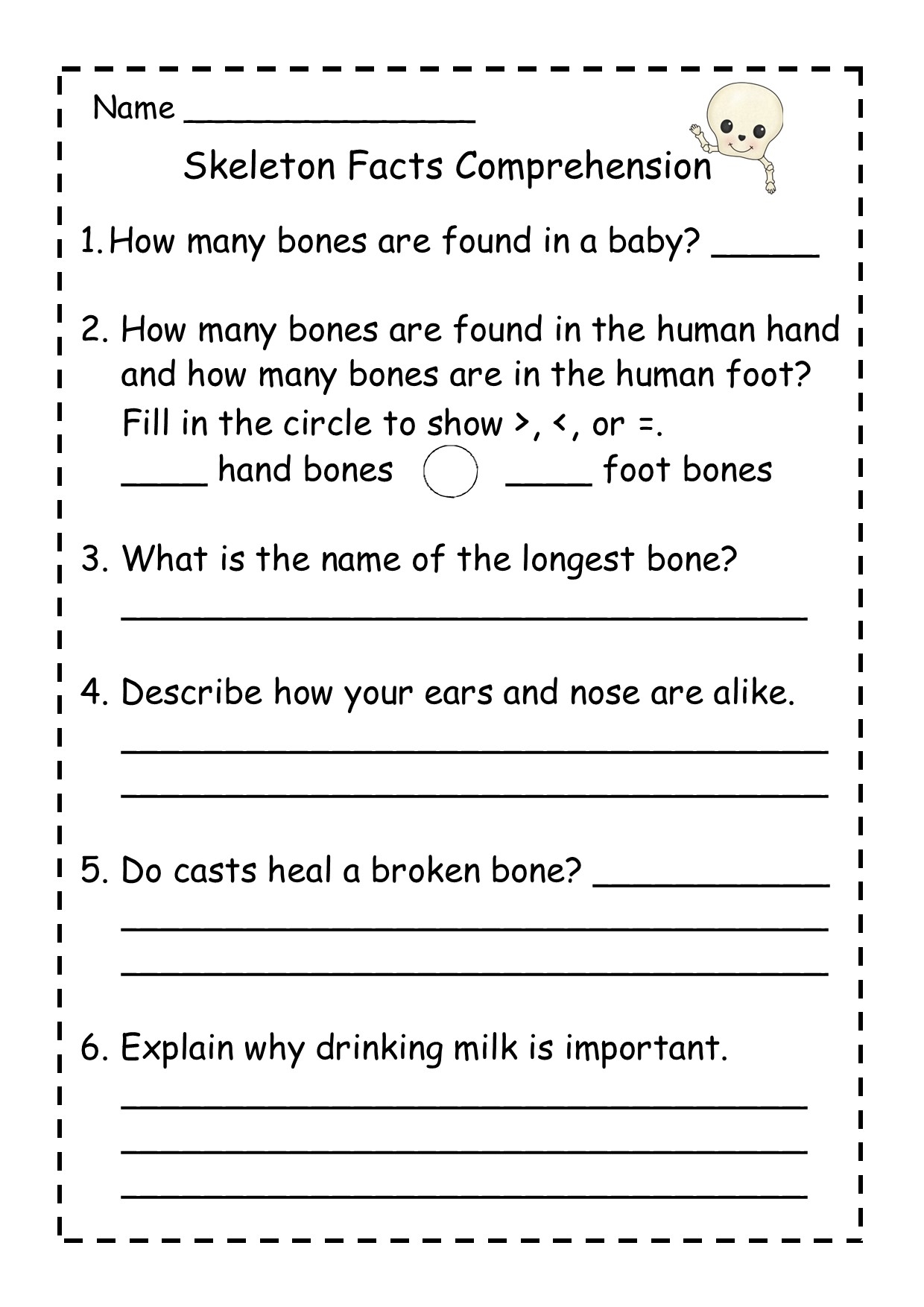 Interesting Facts About Your Skeleton Mini Book