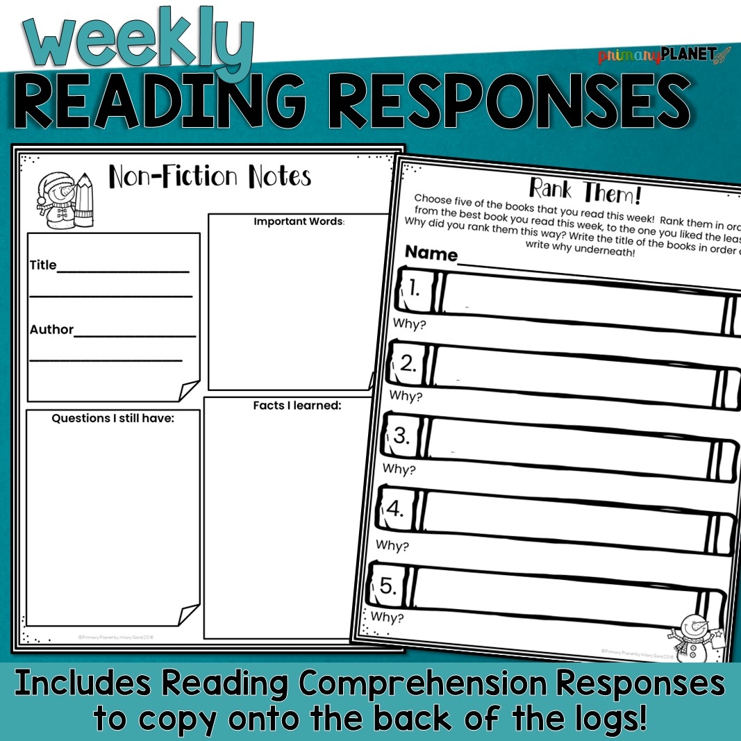 January Reading Activities Reading Log Printable Reading For Comprehension Worksheets Reading Made By Teachers