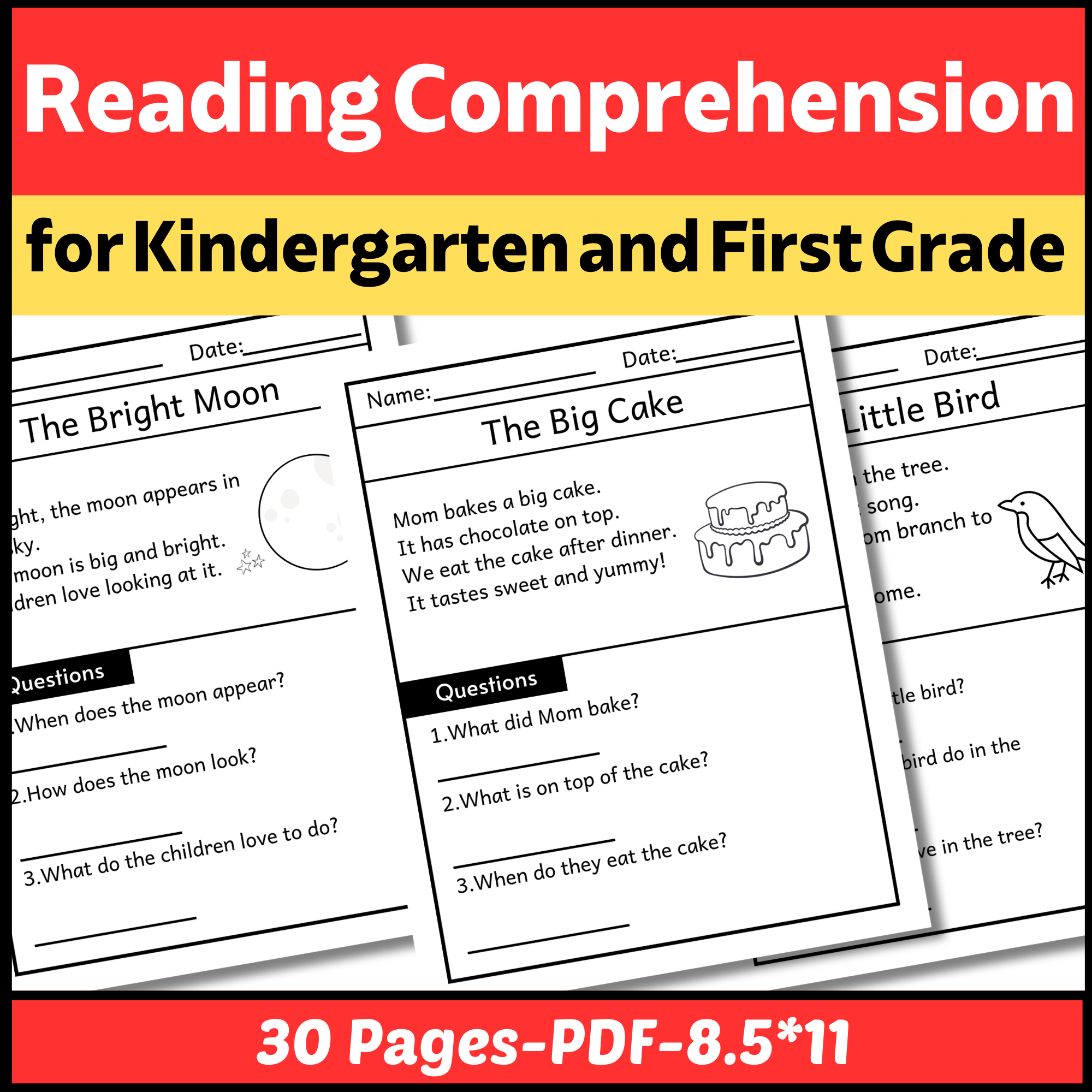Grade Reading Comprehension Worksheet