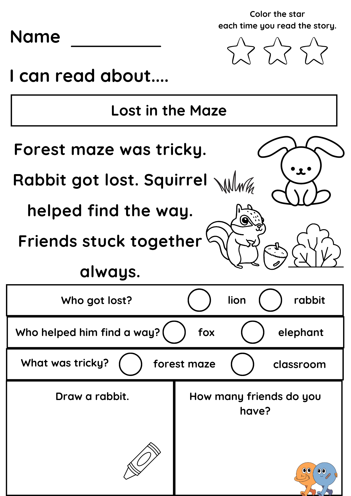 Kindergarten Reading Worksheets And Printables