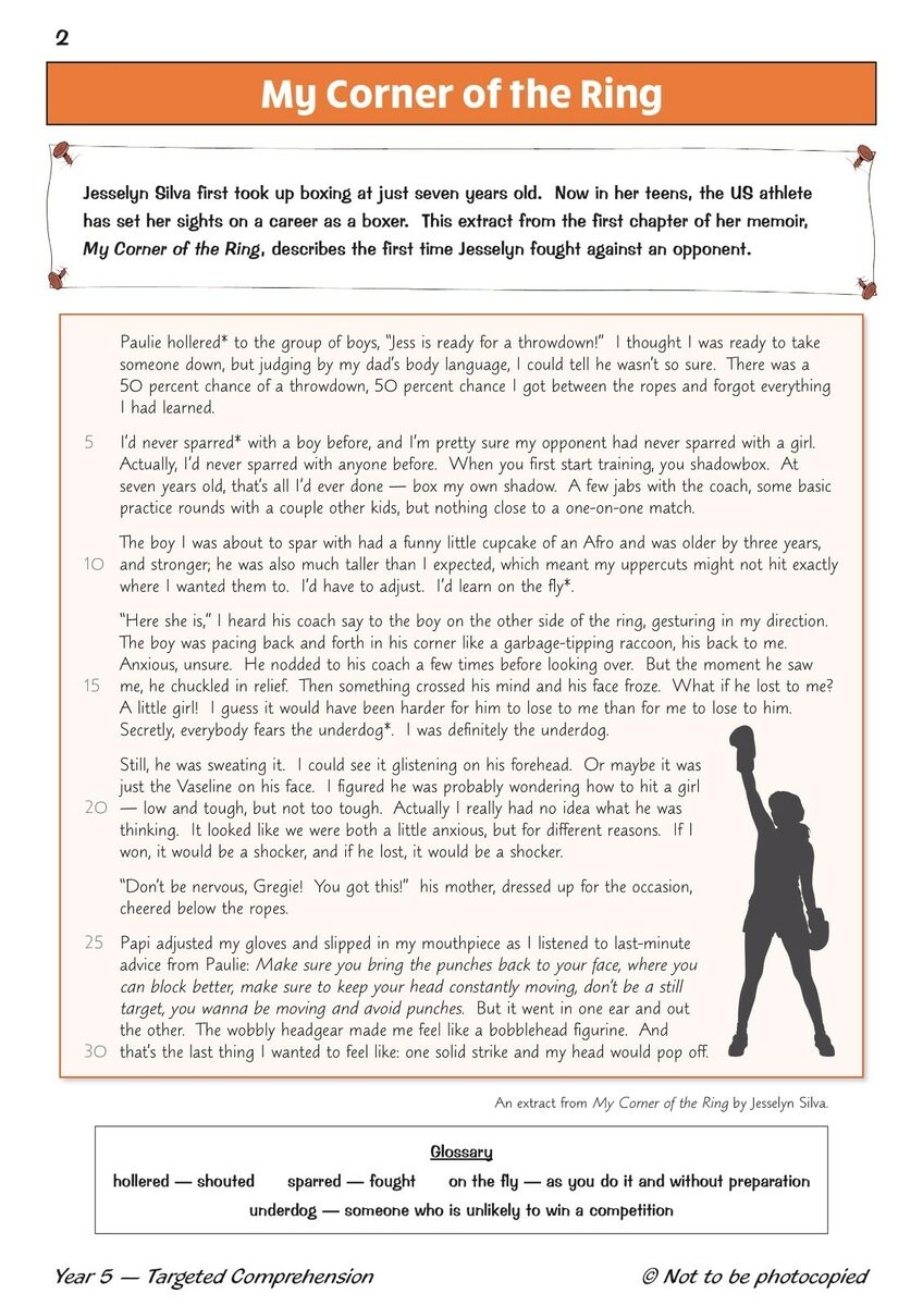 KS2 Year 5 English Targeted Reading Comprehension Book With Answer Ages 9 10 CGP