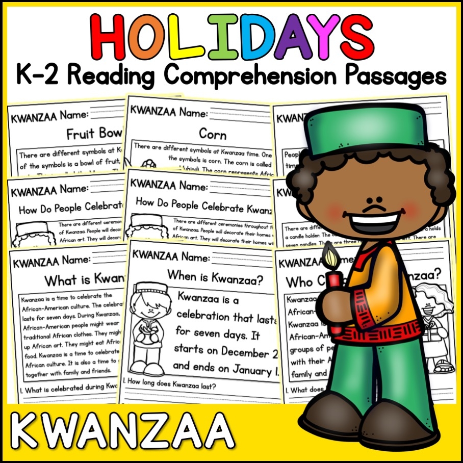 Kwanzaa Holidays Reading Comprehension Passages K 2