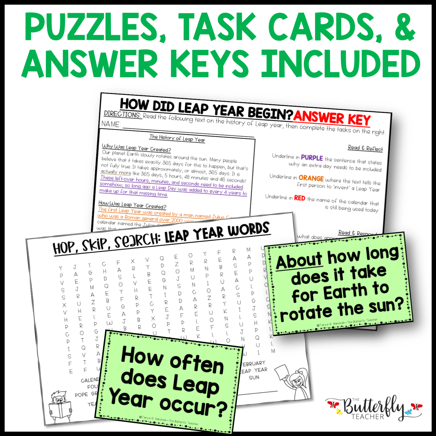 Leap Year Reading Comprehension Worksheets Pdf