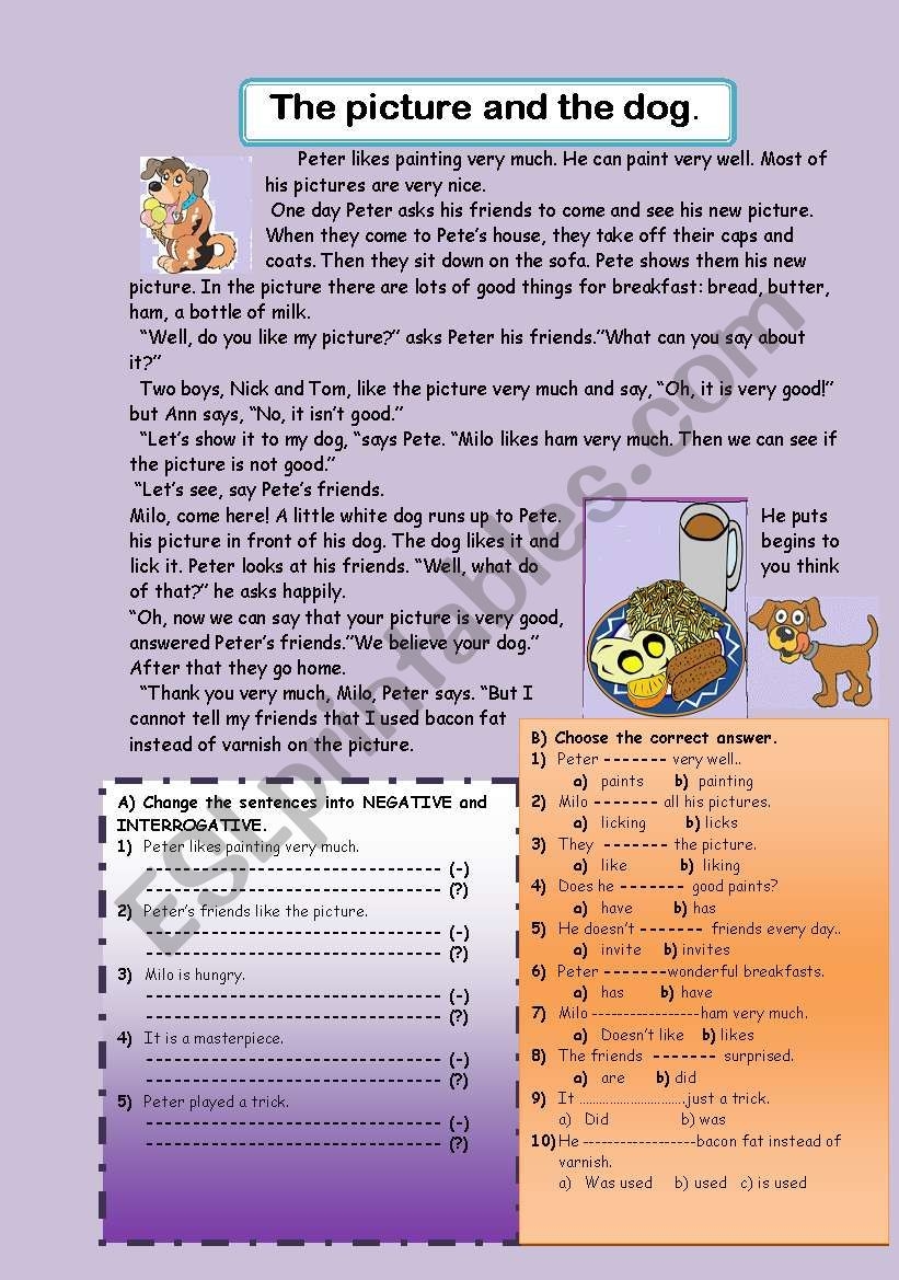Reading Comprehension Worksheets Fun