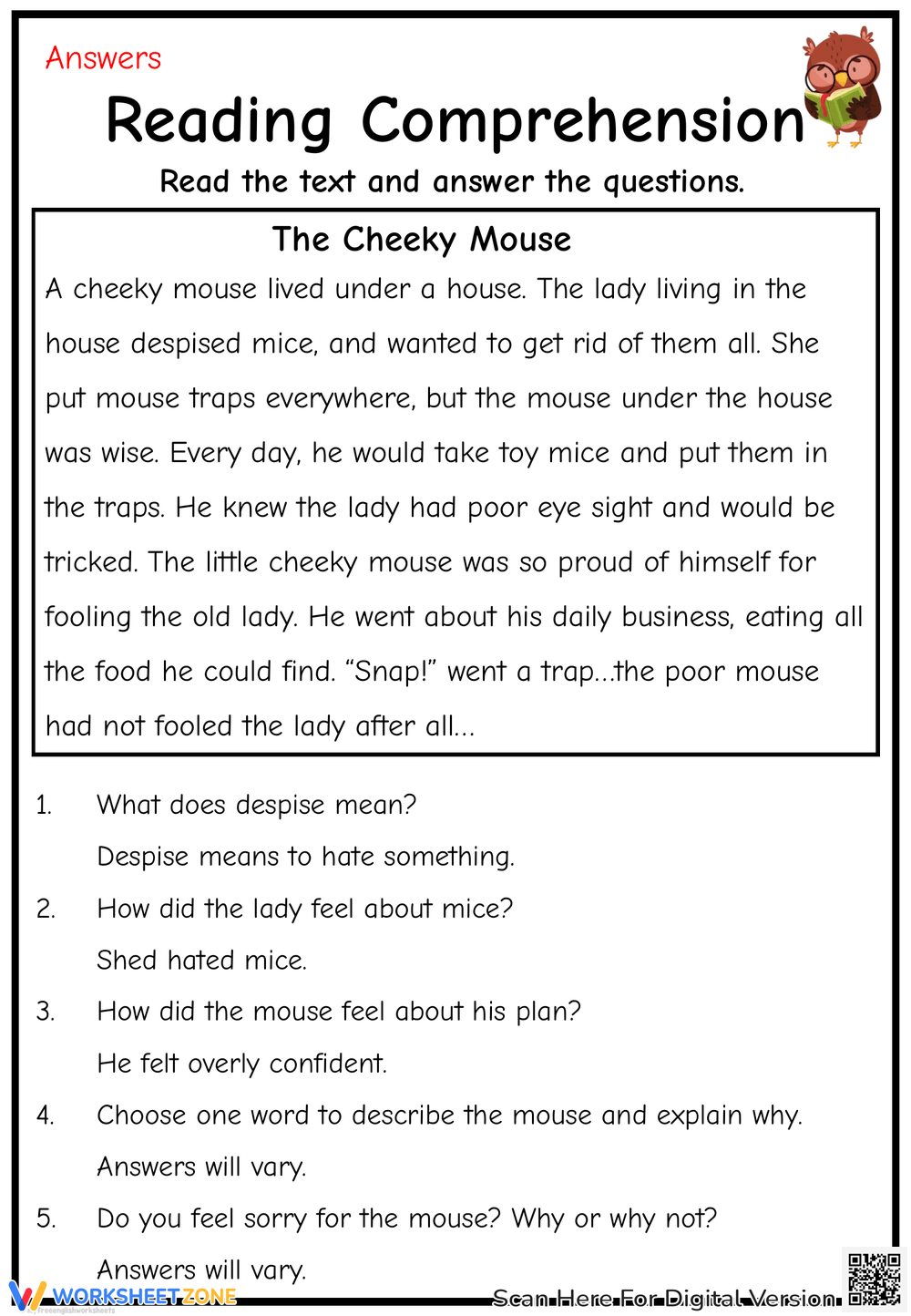Level M Reading Comprehension Worksheets 2025