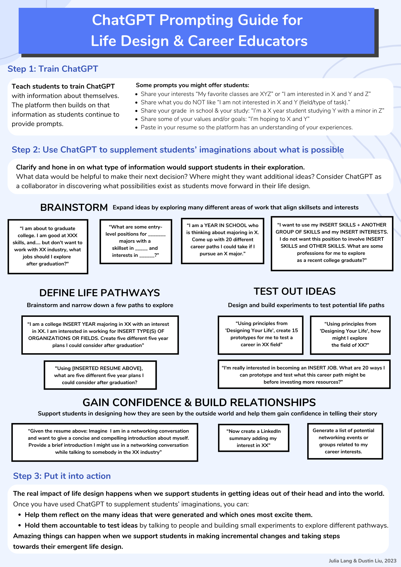 Life Design Educator Resources The Phyllis M Taylor Center For Social Innovation And Design Thinking