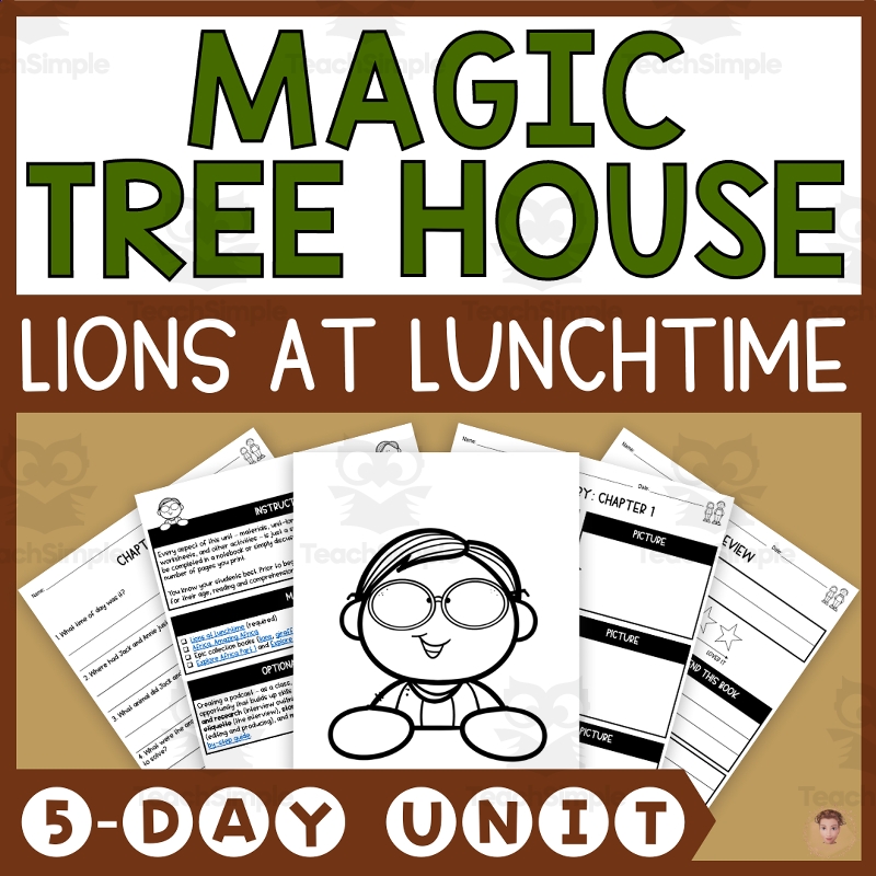 Lions At Lunchtime Magic Tree House 11 Lesson Plan Videos Activities 