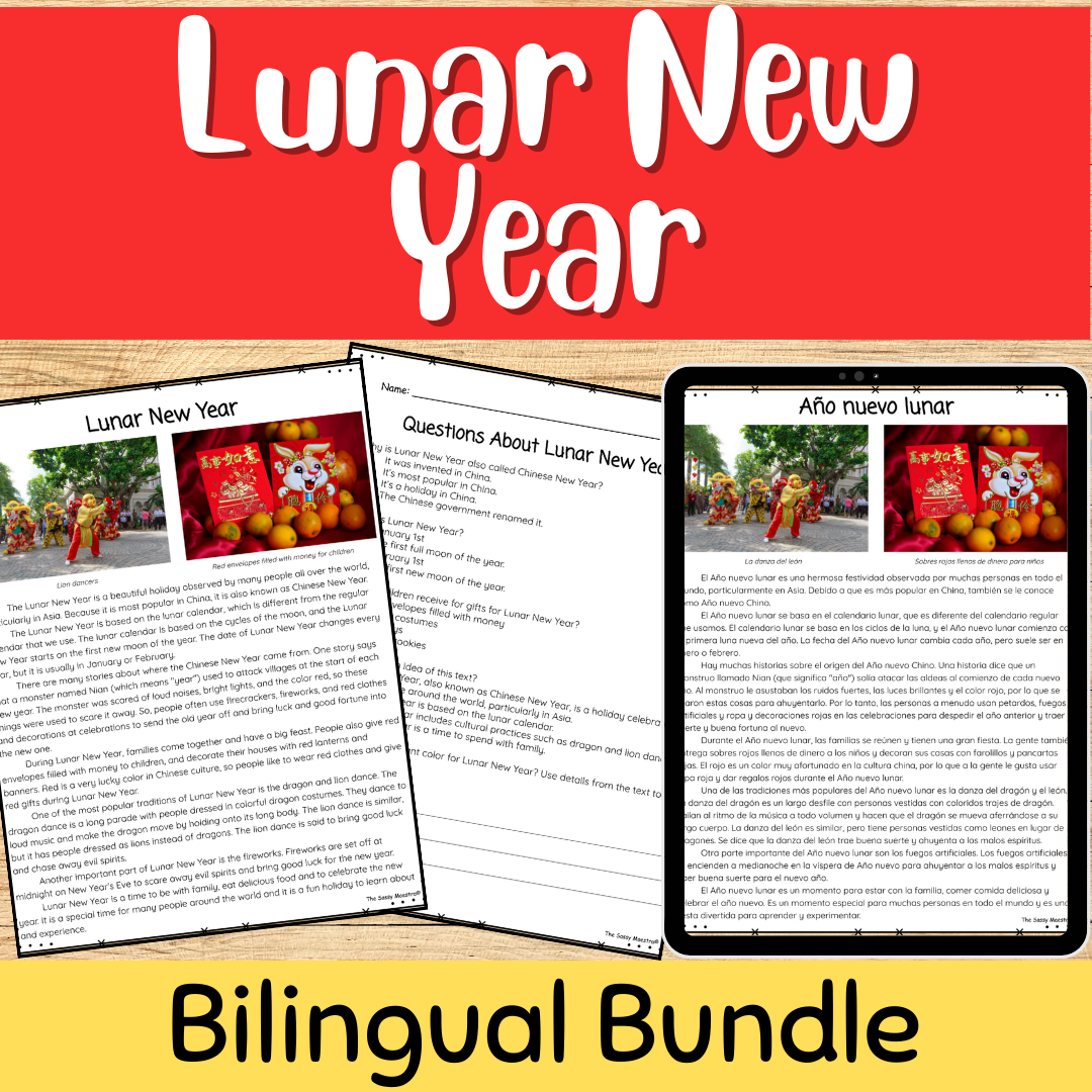 Bilingual Reading Comprehension Worksheets