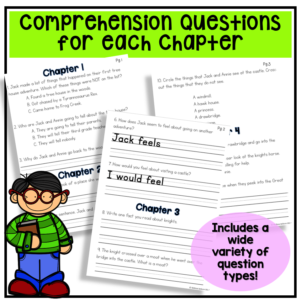 Magic Tree House Reading Comprehension Study Guide Thanksgiving On Thursday