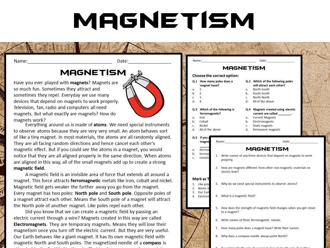 Magnets Reading Comprehension Discount