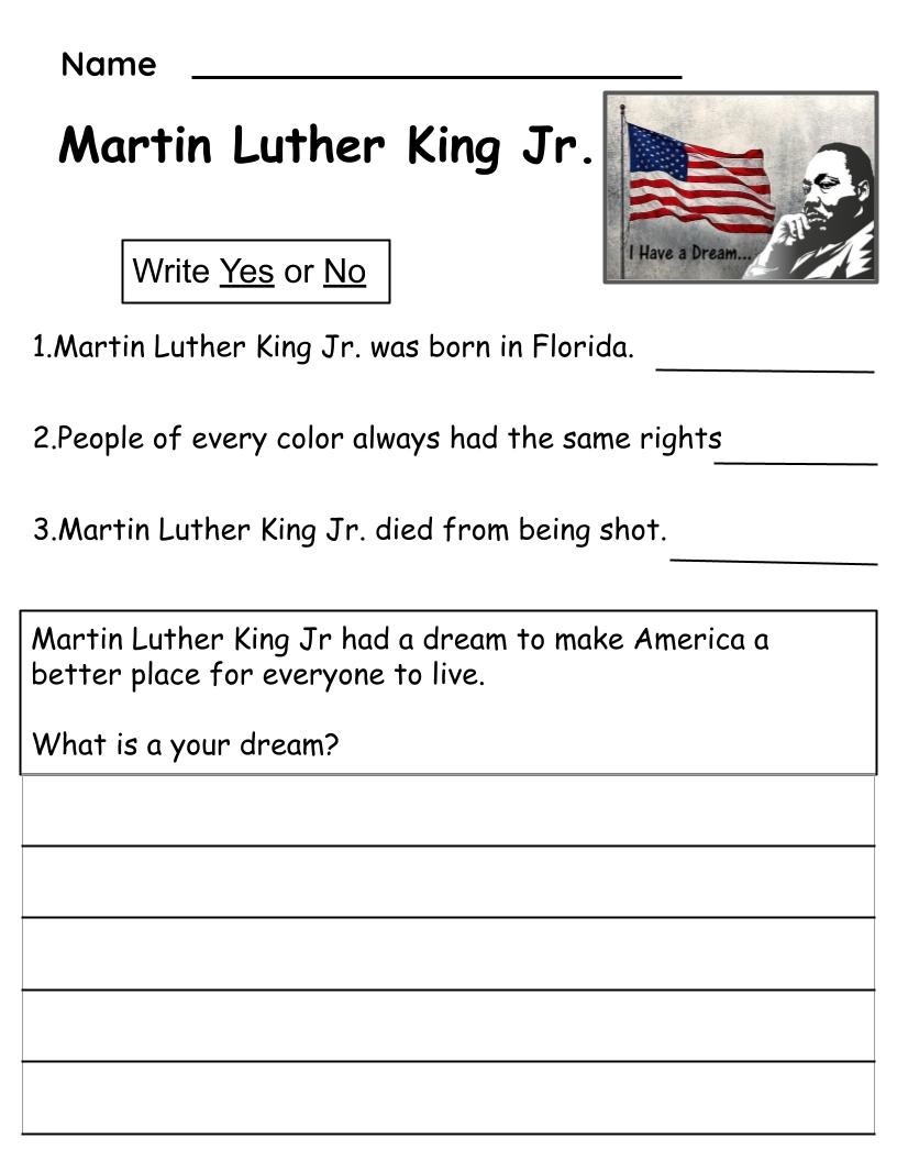 Martin Luther King Jr ESL Reading Comprehension Black History Month Made By Teachers