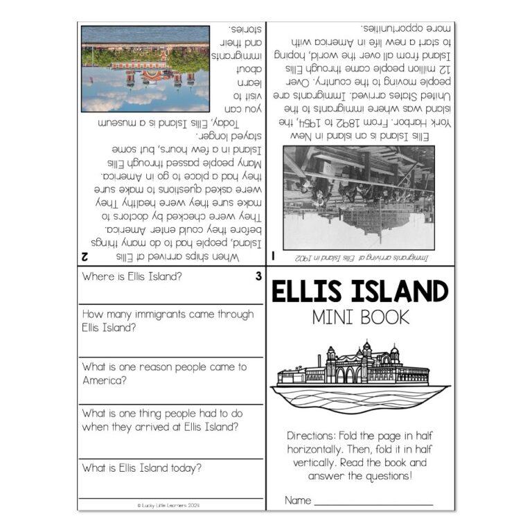 Mini Book Nonfiction Reading Comprehension And Questions Ellis 