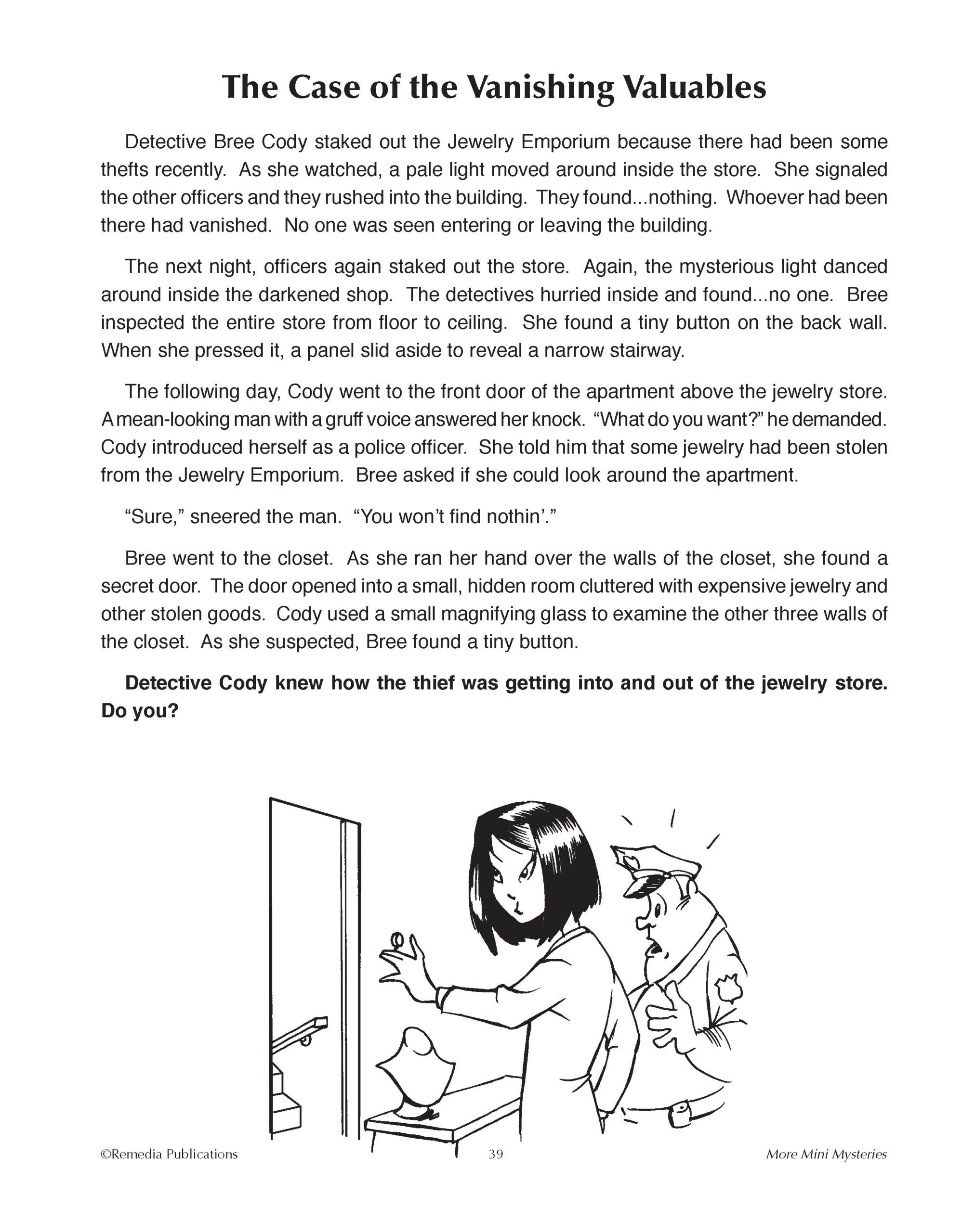 MORE MINI MYSTERIES 20 Fun Mystery Stories And Reading Comprehension Activities Made By Teachers