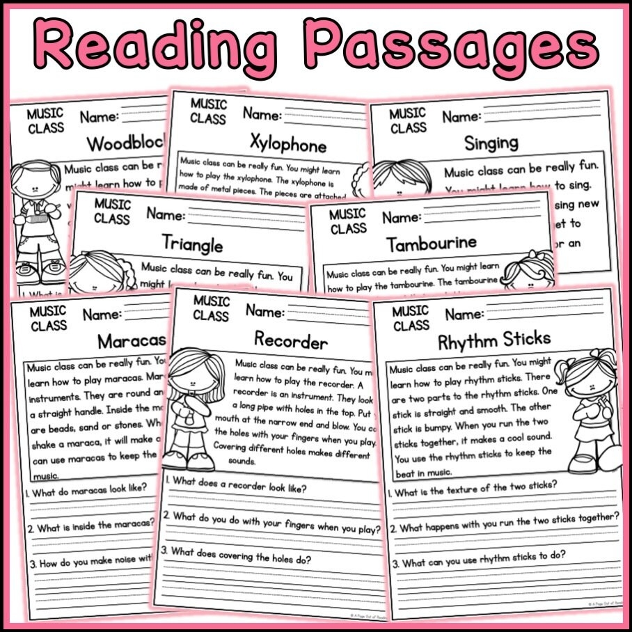 Youtube Music For Reading Comprehension Worksheets