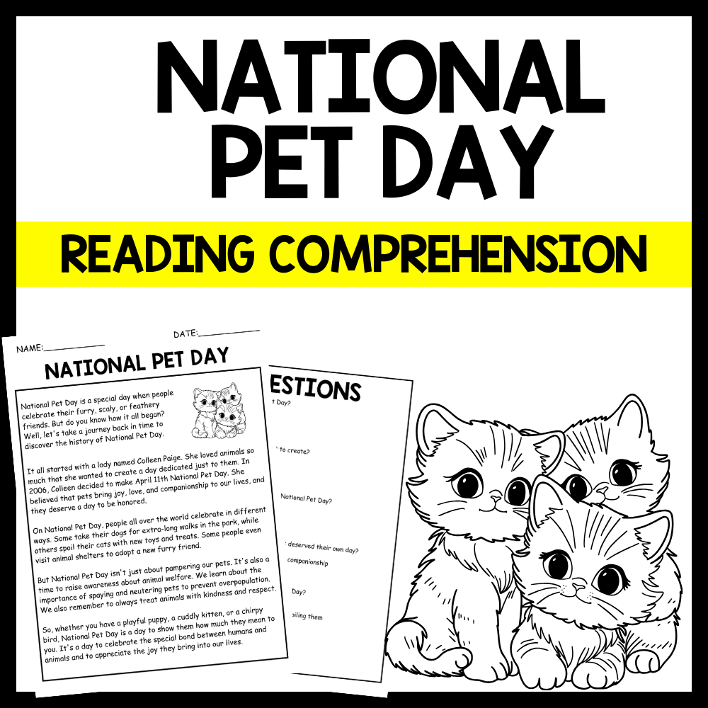 Reading Comprehension Worksheets National Repeat Day