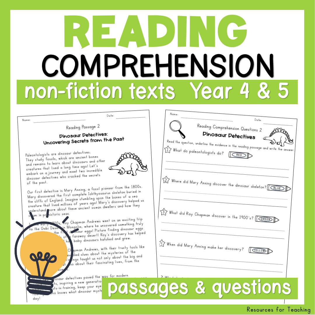 Australia Reading Comprehension Worksheets Pdf