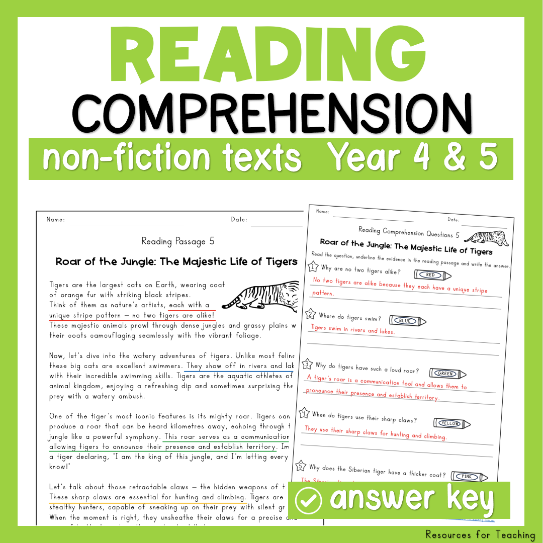 Non Fiction Reading Comprehension Year 4 And 5 Resources For Teaching Australia