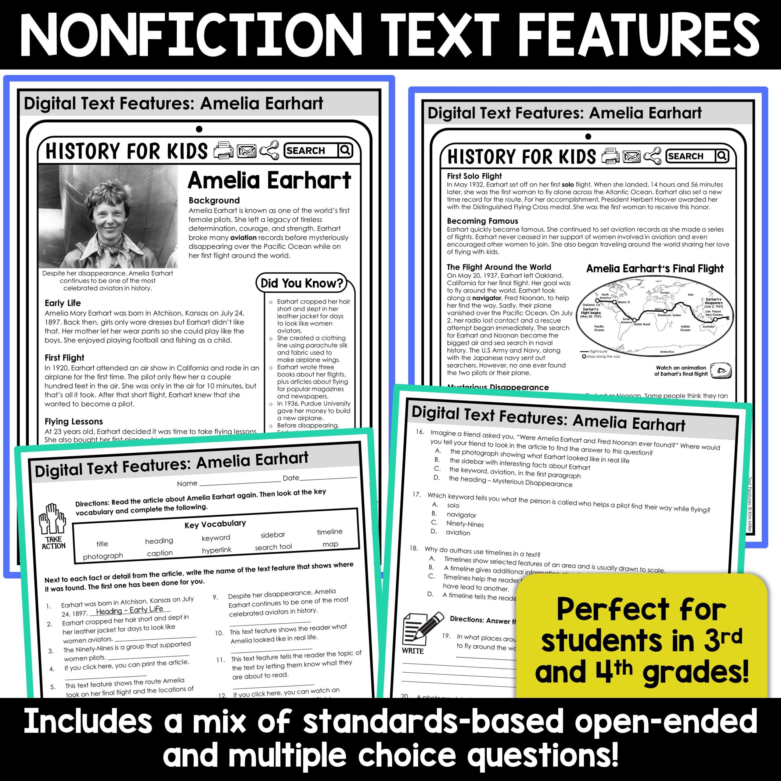 Nonfiction Text Features Activities For Informational Text 