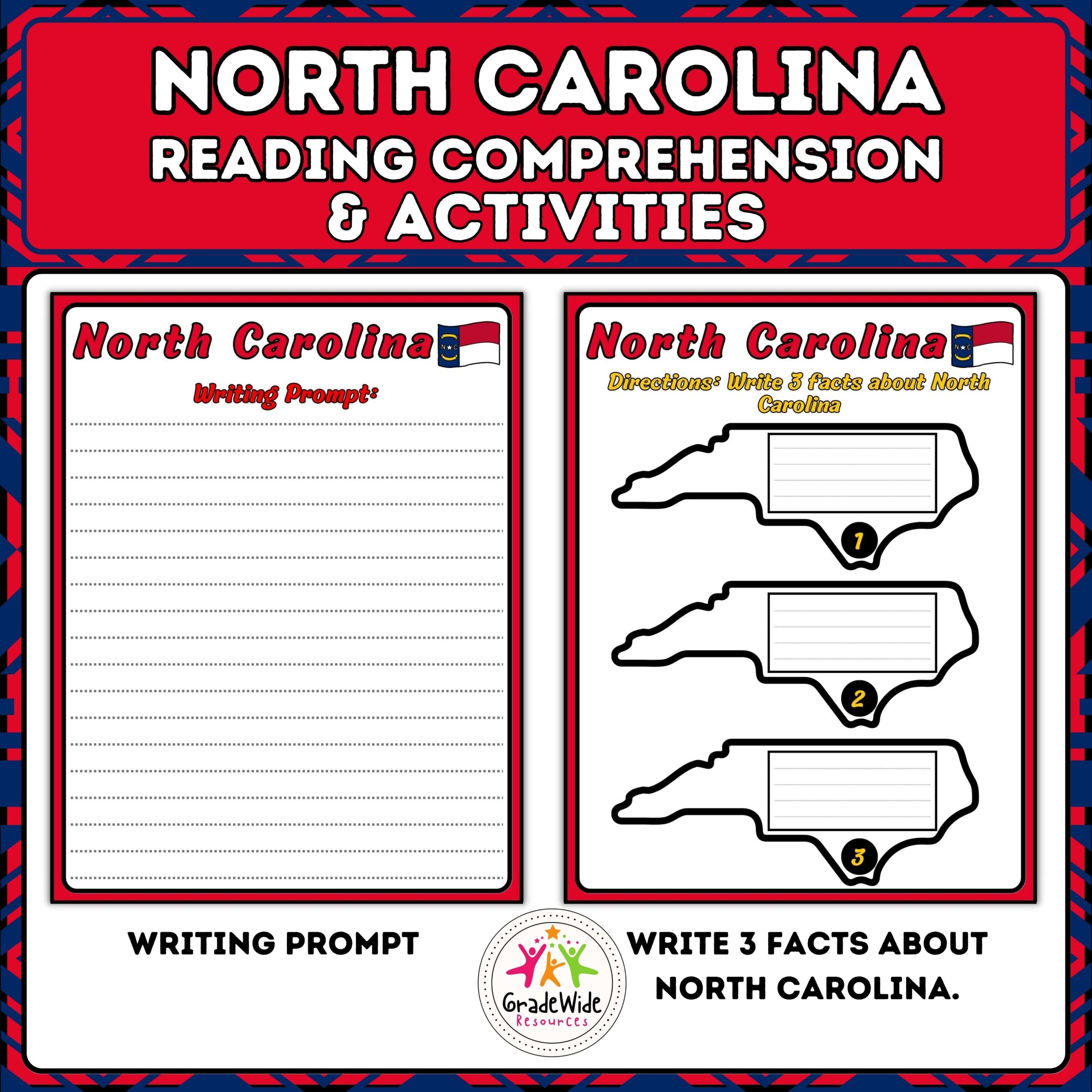 North Carolina Reading Comprehension Passages And Questions U0026 Activities U0026 Craft