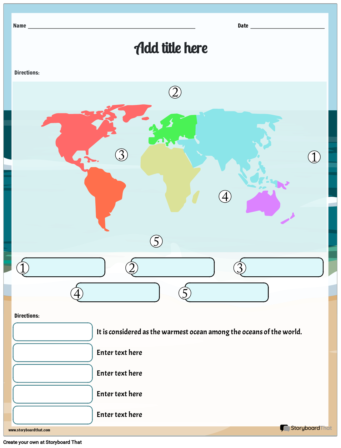 Ocean Worksheets Free Activities And Examples For Kids