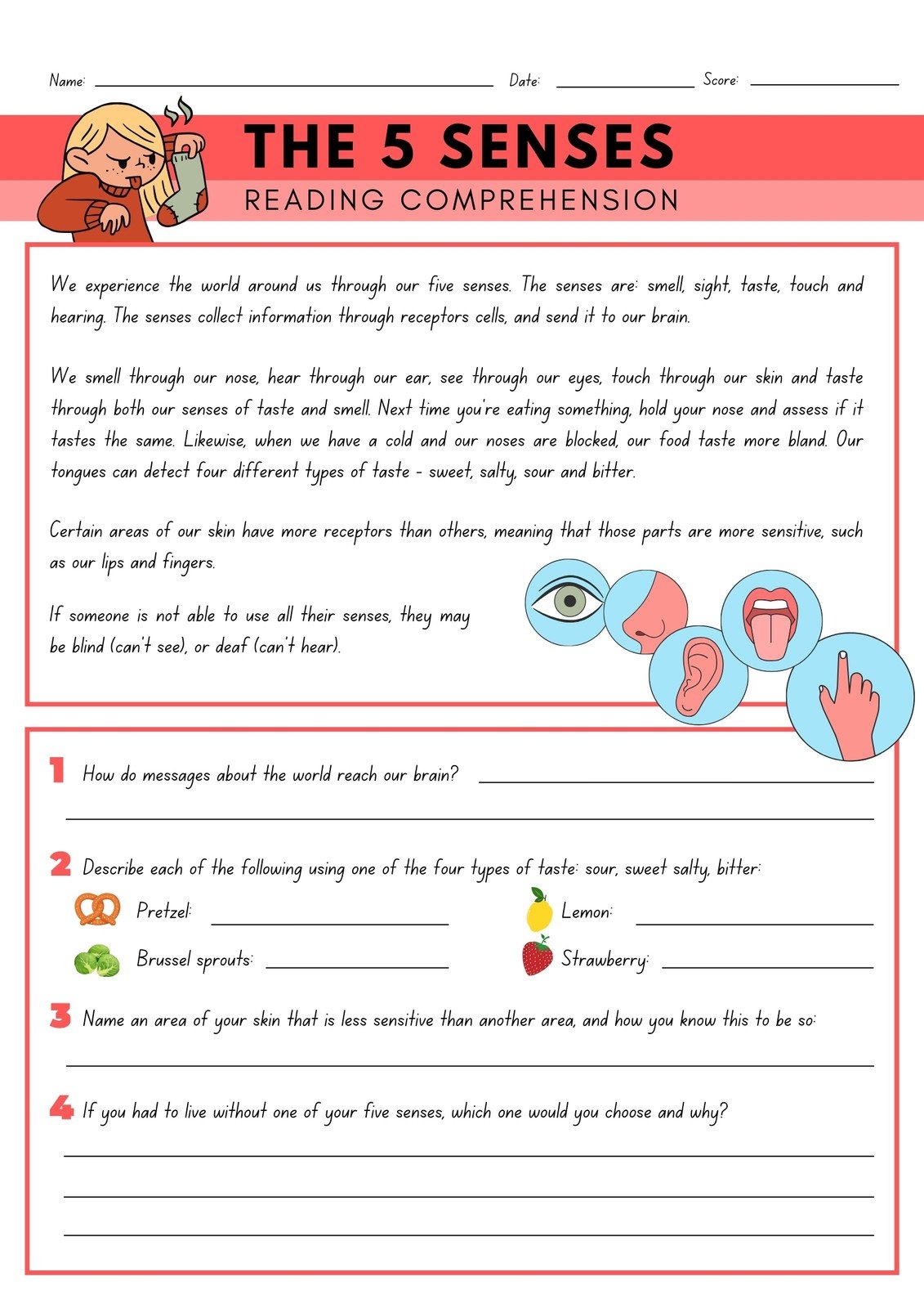 Page 4 Customize 256 Reading Comprehension Worksheets Templates 