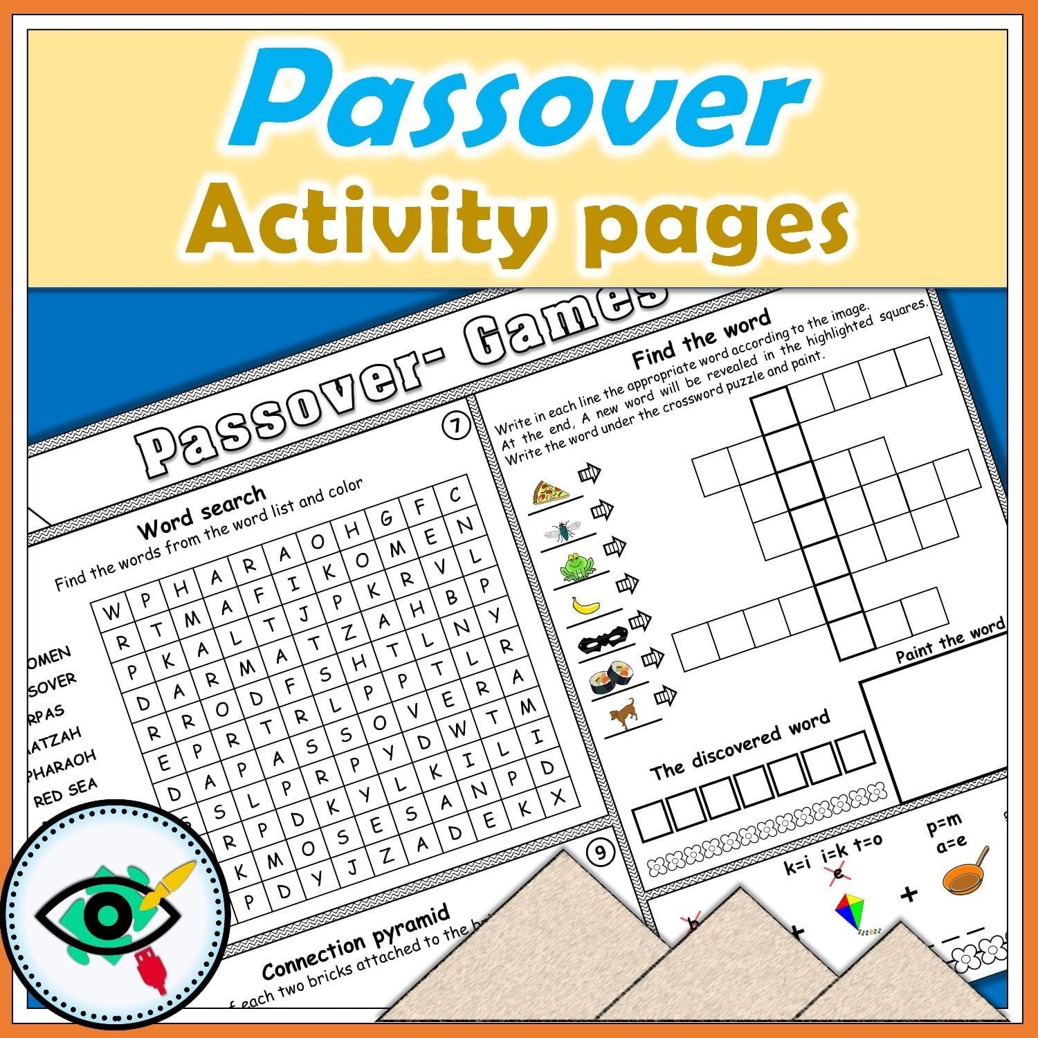 Passover Activity Pages For Kids Planerium