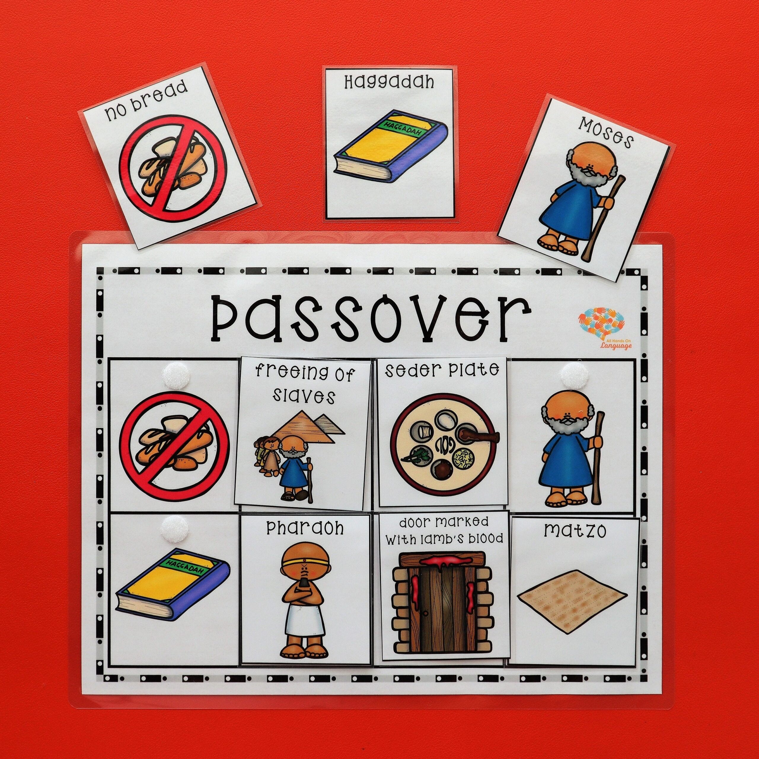 Passover Matching Activity Match 8 Labeled Passover Pictures And 