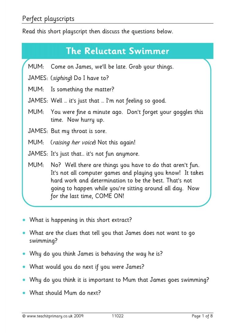 Perfect Playscripts KS2 English Teachit
