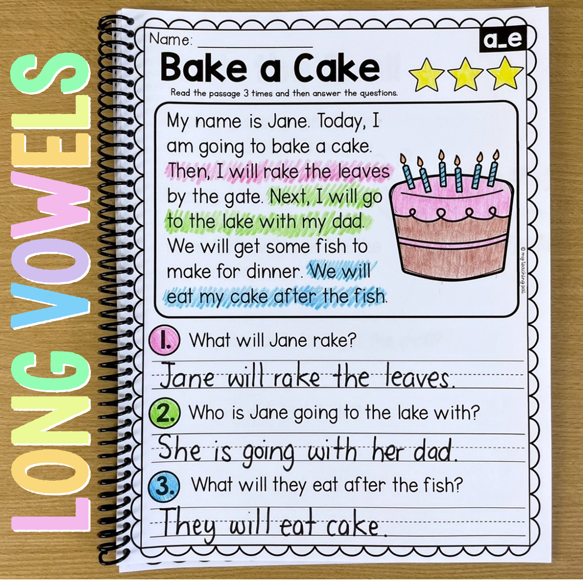 Phonics Reading Comprehension Passages My Teaching Pal