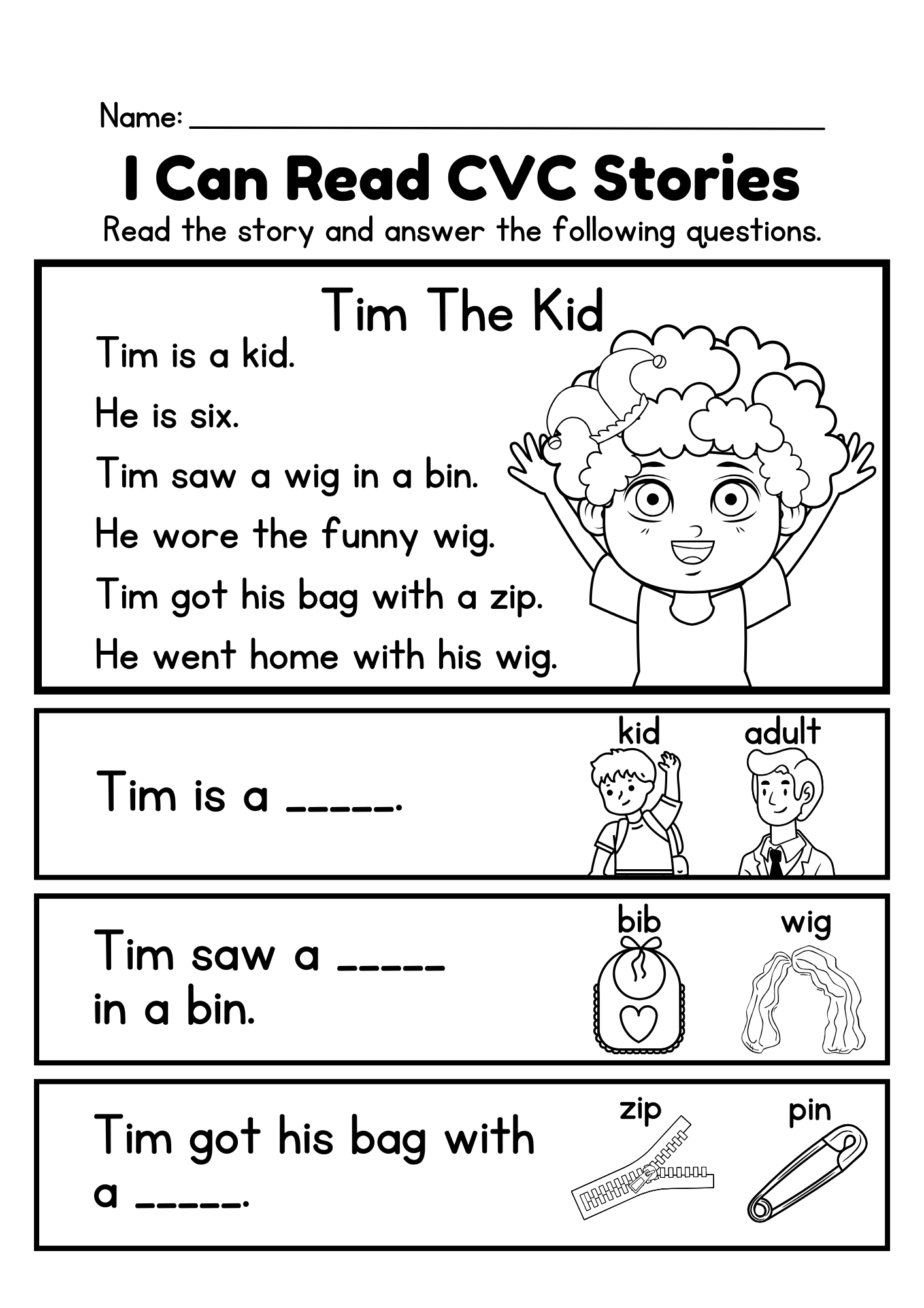Phonics Reading Comprehension Worksheets Pdf