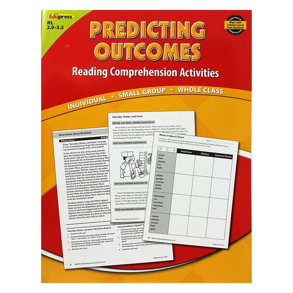 Predicting Outcomes Book Red Level EP 2376 Edupress Childrens Books